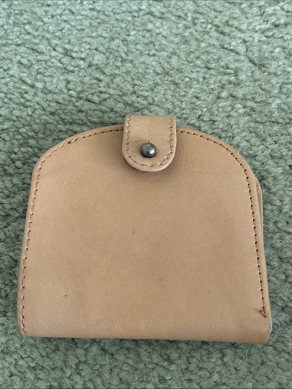 Free people mini leather wallet card holder